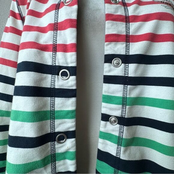 Alfred Dunner Sweater Striped Snap Front Sailboat Cardigan SZ 8 - Picture 11 of 14